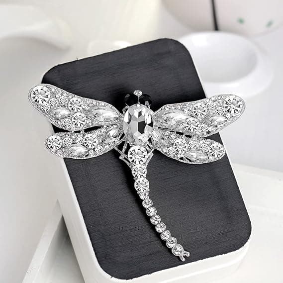 Dyrebrosje, Dragonfly Brosje, Dyreformet Krystallbrosjer, R