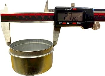 4 st Trailernavs Dammlock med Gummikåpa, 2.75\" Yttermått x 1.5\"