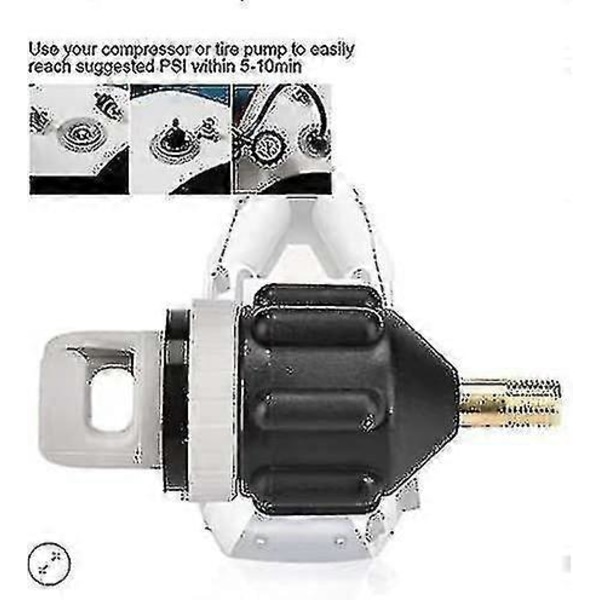 SUP-pumpeadapter SUP Kompressor SUP Adapter For Kompressor Gummibåt Ventiladapter Adapter SUP Ventil For Paddleboard Gummibåt, SUP Board