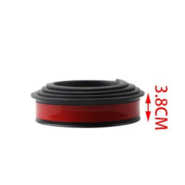 3,8 cm Flat Universal Dekorlist i Karbonfiber til Bilhjul
