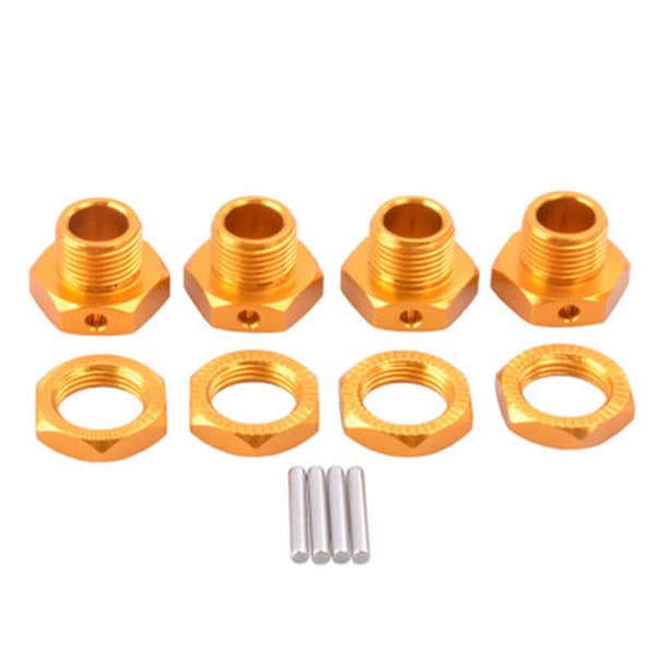 ##/Blå 4-pack Infinity 1:8 Aluminiumlegering bond 94762 94081 17MM RC Bil Hjulnav Adaptrar##/