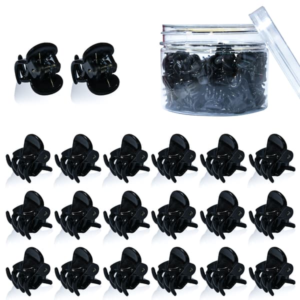 48 st Mini Plasttänger Hårclips för Flickor och Kvinnor