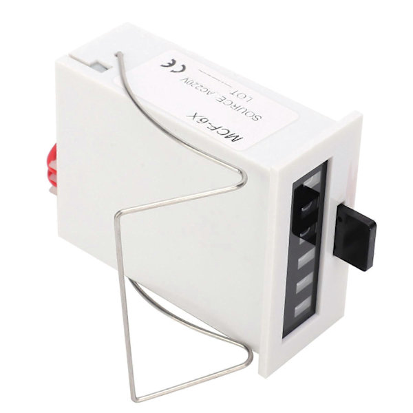 Elektromagnetisk pulsräknare 6-siffriga moduler ABS-material MCF-6X 0-999999 1.5W AC220V