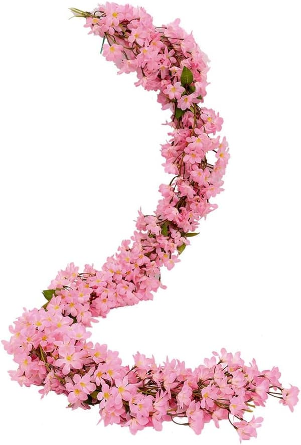 2 kpl 5.6FT Tekollisia Sakura Kirsikankukka-Rypäleitä Ripustettavaksi
