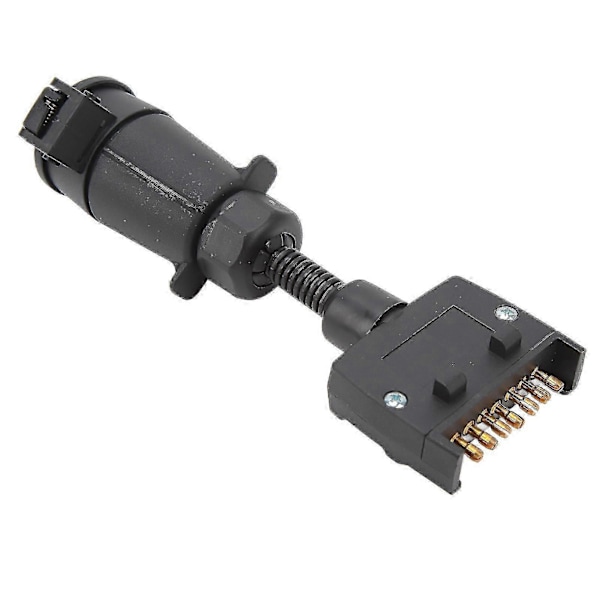 7-PIN Rund Hun Trailer Adapter Stik til Flad Han Ledningsforbindelse til Campingvogn og Båd