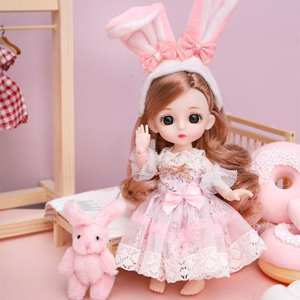 Barbie Prinsessa Flickor Barnleksaker Mini Liten Dock (Stil
