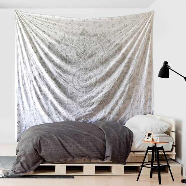 130x150cm Bohemsk Mandala Veggteppe for Naturdekor