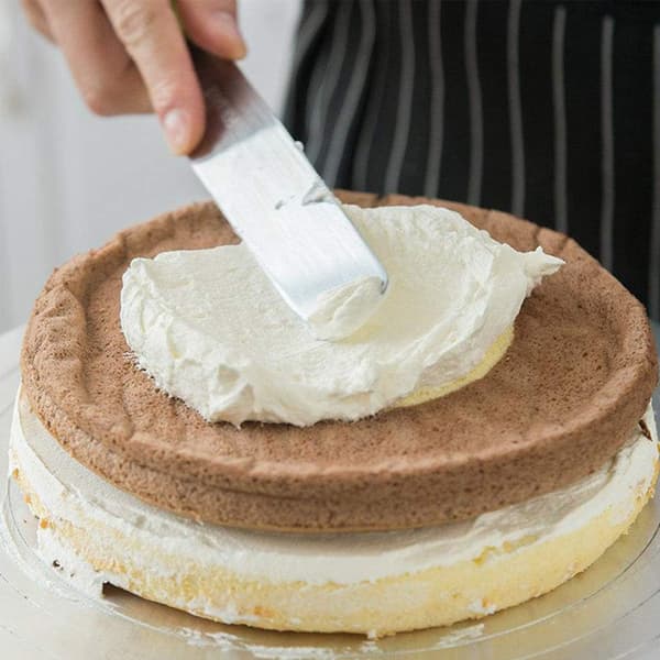 Isingspatel Sæt Rustfrit Stål Plast Kage Spatler til Creme