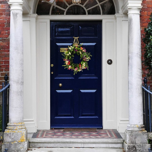 Konstgjord dörrkrans Grönbladkrans, kransar för ytterdörr
