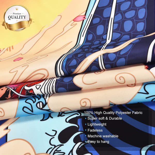 Ukiyo-e-tyylinen seinävaate, Ocean Wave Koi, suuri