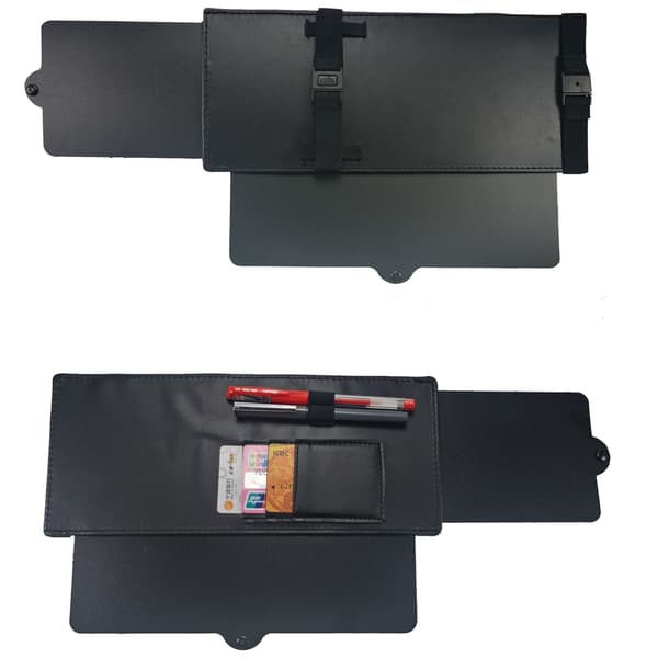 Enkel svart uttrekkbar bilsolskjerm (ca. 31*13cm)