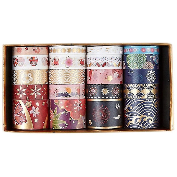 20 Ruller Alfabet Stickers Washi Tape Håndværk Gave Forseglingsklistermærke Papir Etiket Tape Japansk Papir Tape Japandi Dekoration