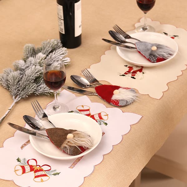 ##/Julbesticksäckar Set om 3 - Tomten, Köksbestick Ho##/