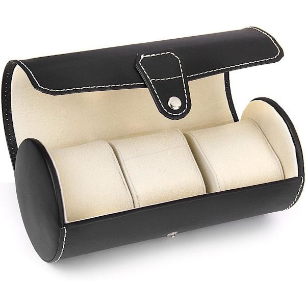 Urboks Organizer, PU Display Opbevaringsboks med 3 Rum