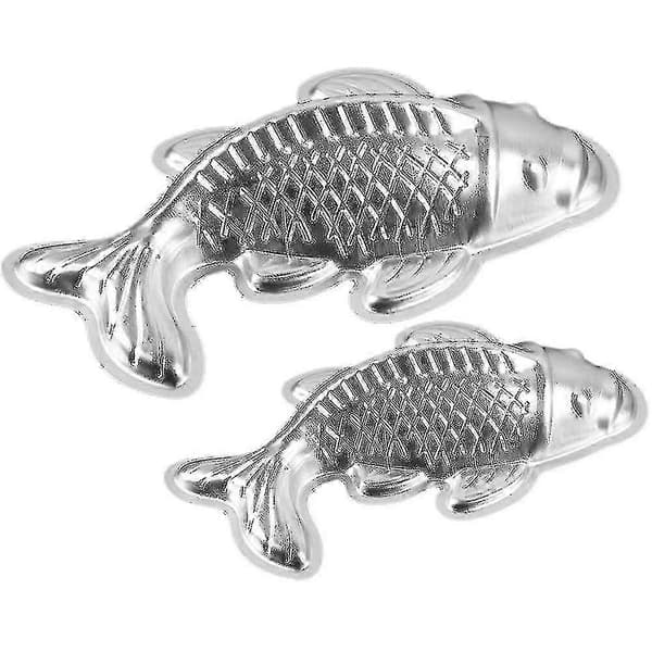 2 st Kakformar Fiskformad Bakform Matform Metall Geléform Bakverktyg