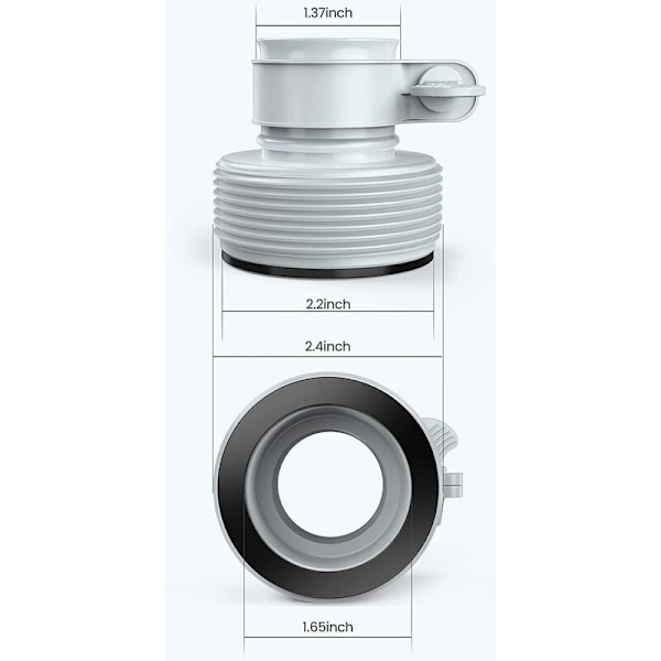 Intex - 29061 - Sæt med 2 adaptere 32-38mm