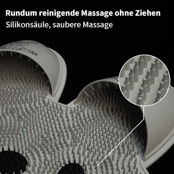 ##/Grå multifunktionell silikonmassagematta, lugnande##/