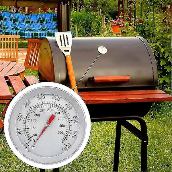 Grill- och ugnstermometer i rostfritt stål, Max 500C/1000F, Analog display