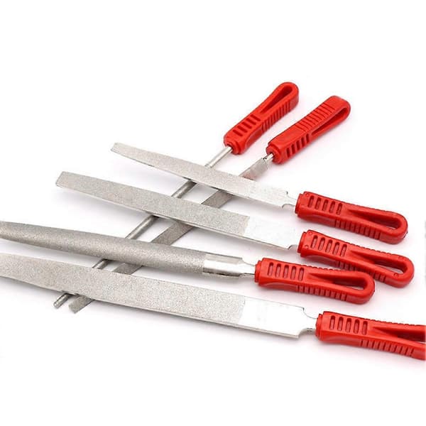 15 cm Triangel/Flat/Rund/Halvcirkel Diamantfil Metall Sten Snideriverktyg 6inch Flat