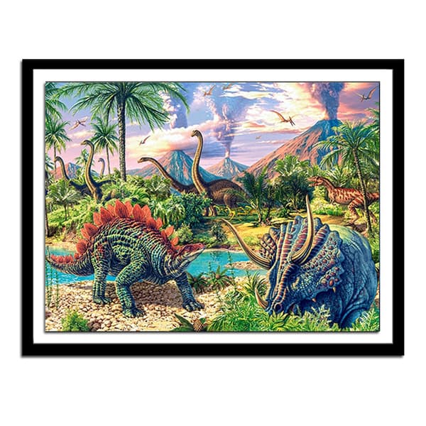 Maleri DIY 5D Diamantmaleri Sæt Dinosaur Tyrannosaurusrex