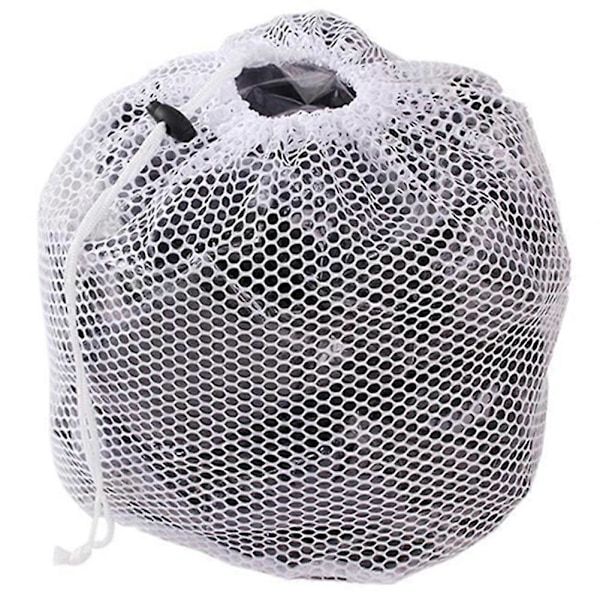 Vaskepose med snøre, net, vaskemaskine, kraftig, tyknet netpose S Style 1