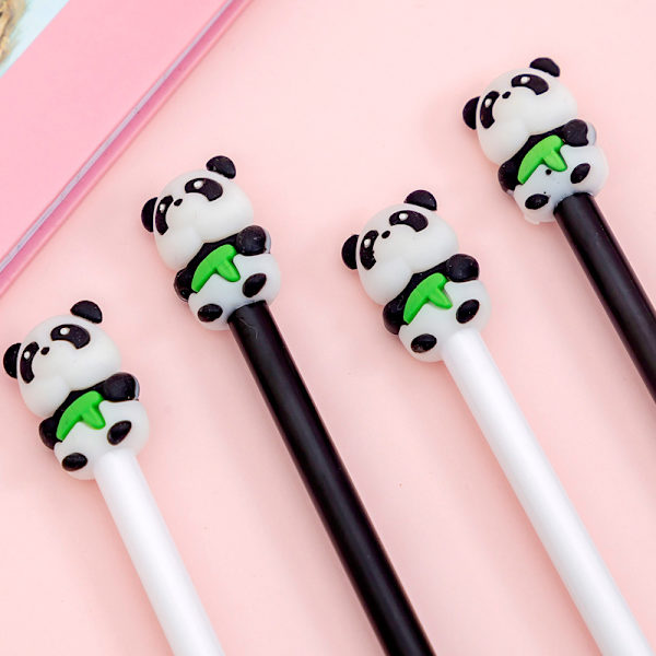 20 st söta Pandapennor Djur Gelbläckpennor Cartoon Panda Skrivning