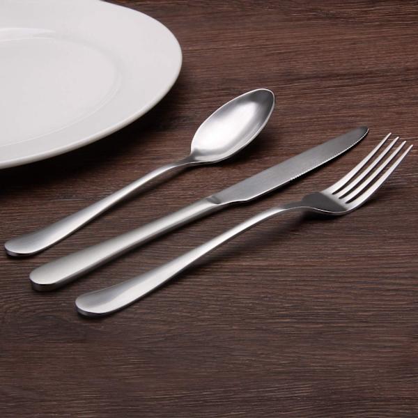 ##/Stykke Sølv Sæt, Satin Finish Rustfrit Stål Bestik Sæt, Kitch##/