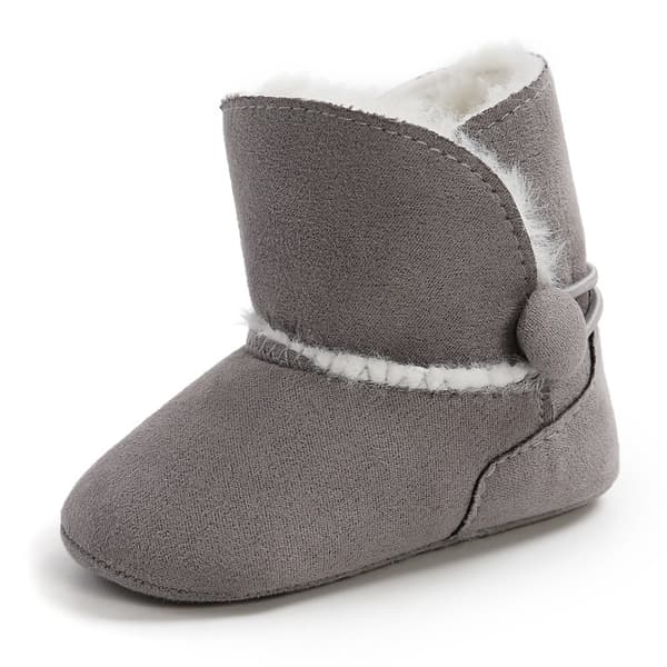 13 cm fodrade läder babyboots, babyboots, vadderade, varma