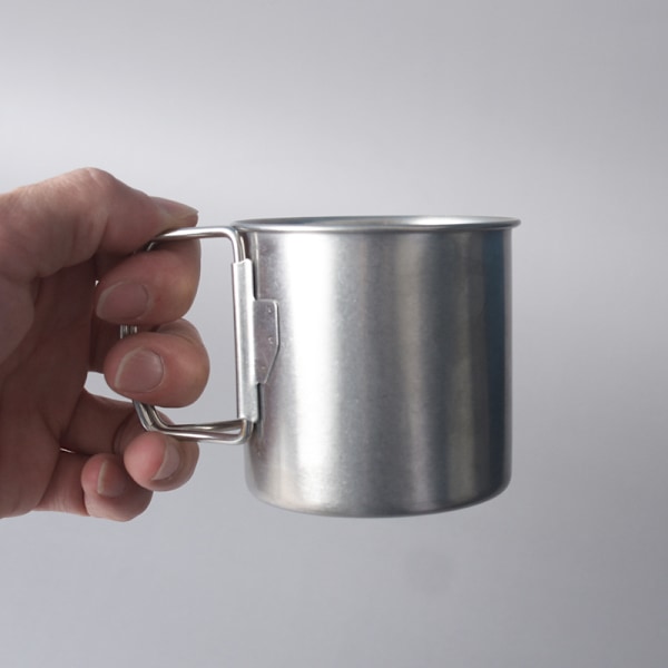 ##/Ultralätt Bärbar Campinggryta Kopp Utomhus Servis Kan Tekopp med Vikbart Handtag##/