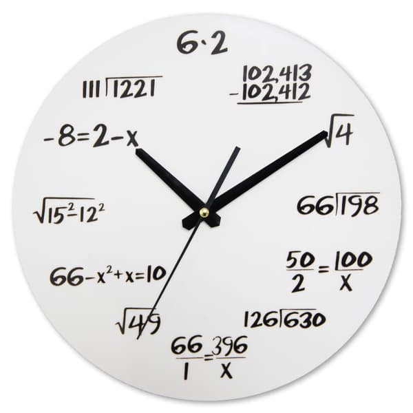 Väggklocka, Kreativ Matematik Väggklocka Unik Design Rolig Matematik