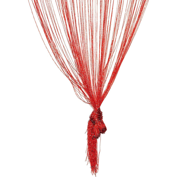 /#/Rød tråd gardin 100 cm x 200 cm - gardiner/#/