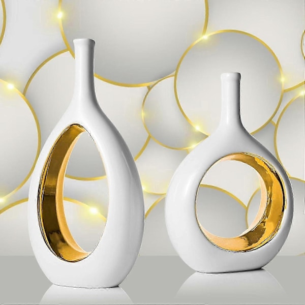 Keramisk vase, moderne boligindretning fra midten af århundredet, midterstykkevaser til stue, kontor