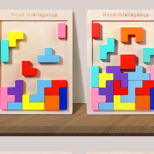 Tetris byggeklodser, pædagogisk konstruktionslegetøj