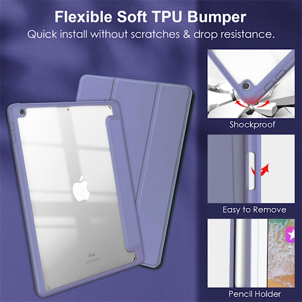 ##/Lila passande för iPad Air 2 skyddande fodral##/