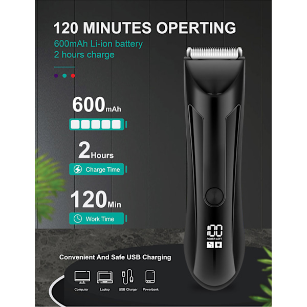 Multifunktionel trimmer 3-i-1 multigrooming sæt til ansigt og krop