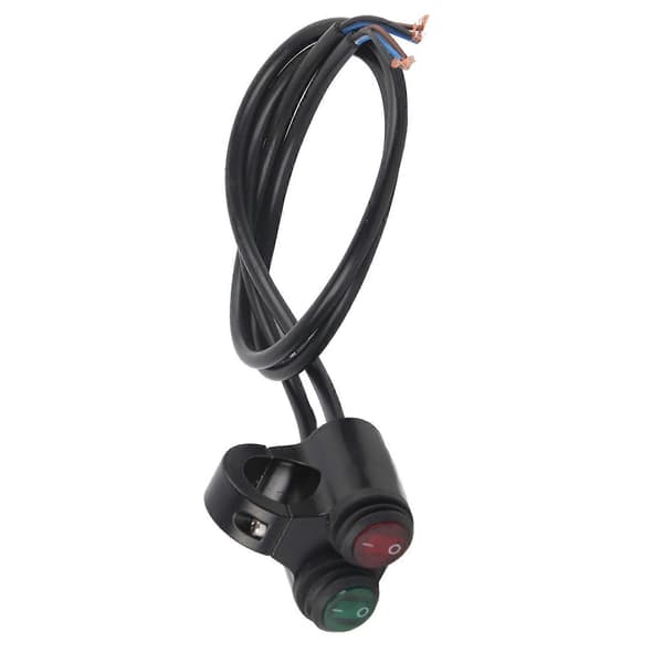 22mm Universalt Motorsykkelstyre Frontlys Brems Tåkelys Horn Dobbel Knapp Bryter Modell D