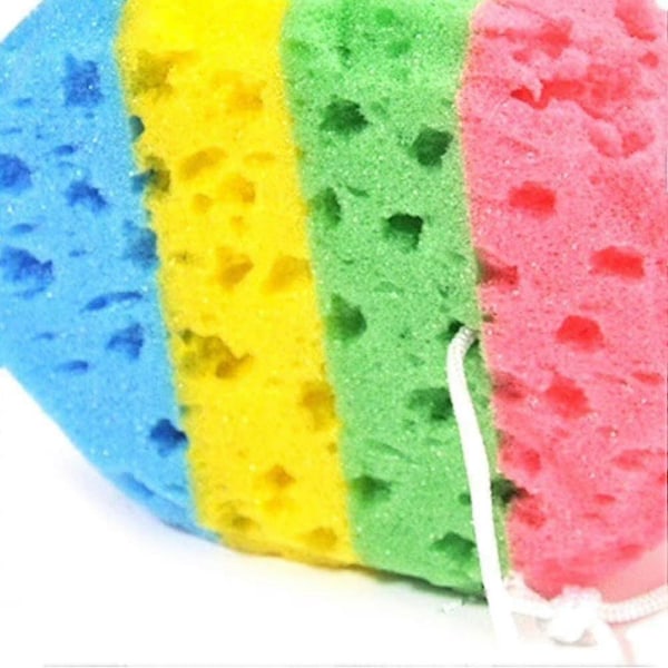 2 st Ovala Tvättsvampar av Sjögräs Mjuk Skumgummi Duschsvamp Skrubbare