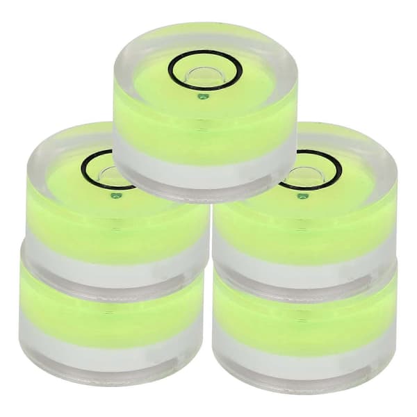 5 st 15 mm Diameter Mätverktyg Mini Runt Libellvattenpass för Våg