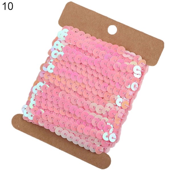 1 Rulle Paljettband Glänsande Klippbart 10 Yard Sömnadshantverk Paljett DIY Band Tyg Tillbehör 10