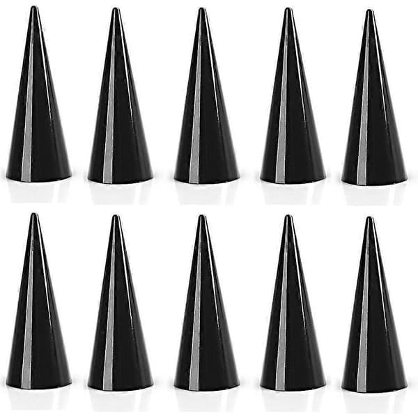 1 st Plast Finger Kon Fingertoppsring Stativ Display Showcase Hållare Förvaring Black