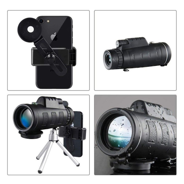 ##/Kikkert 40 × 60 HD monokular til smartphone monokular##/