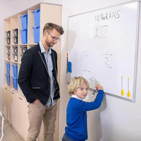 Magnetiska whiteboardpennor, set med 8 magnetiska whiteboardpennor - Perfekt för whiteboards och andra magnetiska ytor yellow