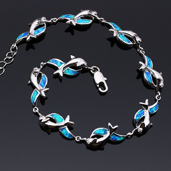 ##/SIlver och Rhodium och Elegant Delfin Shimmer för Kvinnor och Flickor##/