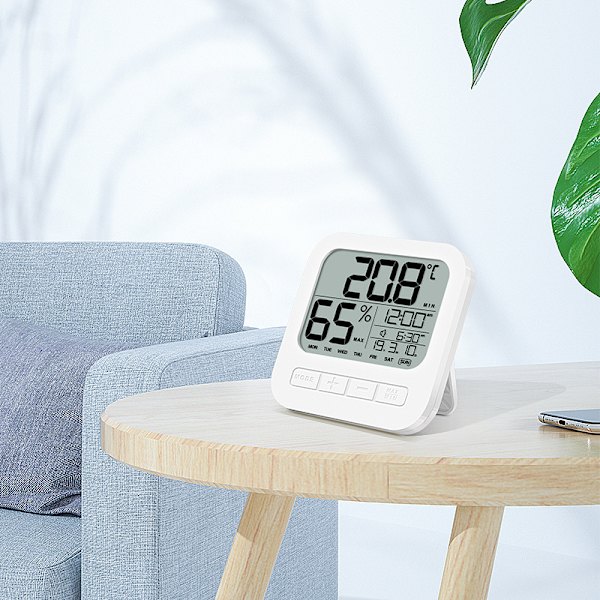 Digital Bingo Radiostyrd Väckarklocka med Temperaturvisning