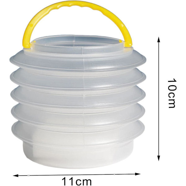 Bærbar børstevanntønne Pot Tub Organizer Akvarellmaling B