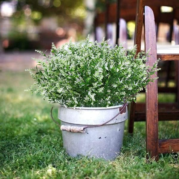 Knippen Utomhus Konstgjord Lavendel Falska Blommor UV-beständig Shr