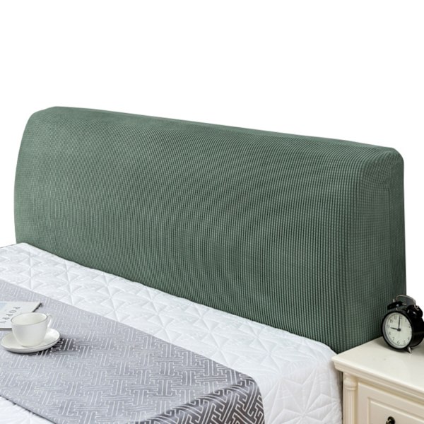 ##/Grønn hodegavltrekk for seng, stretch hodegavltrekk##/