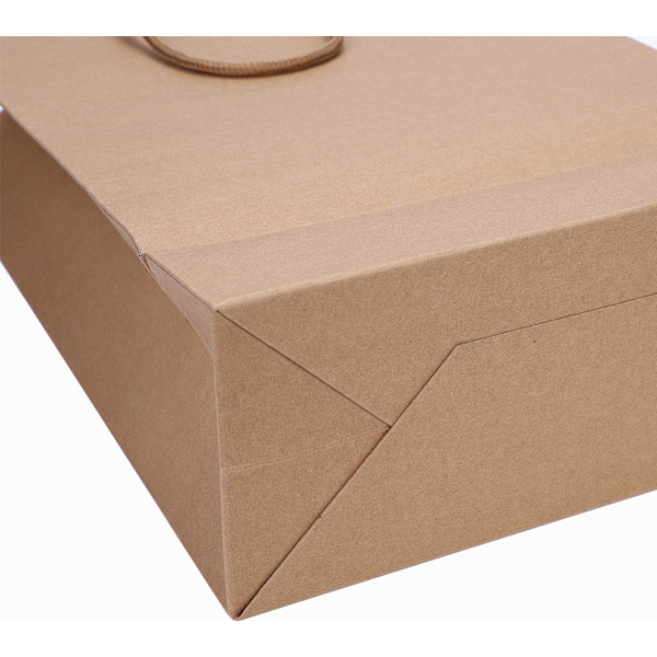 10 Stykker Kraftpapirposer Store Julegaveposer Håndveske med