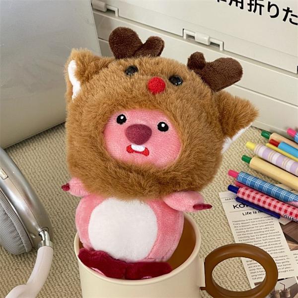 ##/Söt älghuva loopy plyschhänge 14cm##/