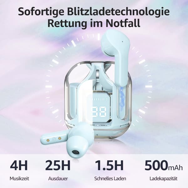 Trådlösa hörlurar TWS gaminghörlurar Bluetooth-hörlurar 5.1 + EDR brusreducering